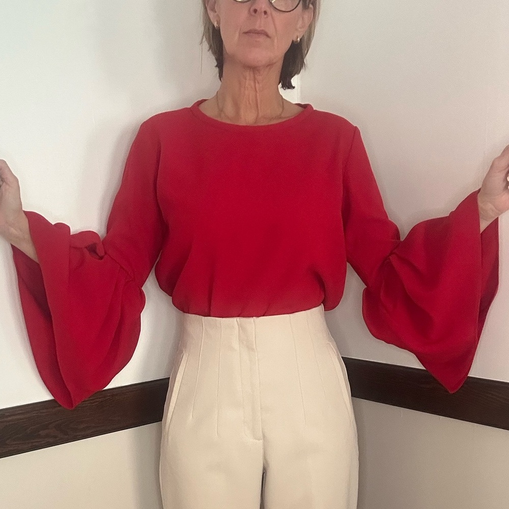 Zara Red Blouse